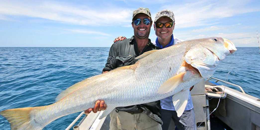 Fishermen with their Barramundi catch at Darwin Northern Territory