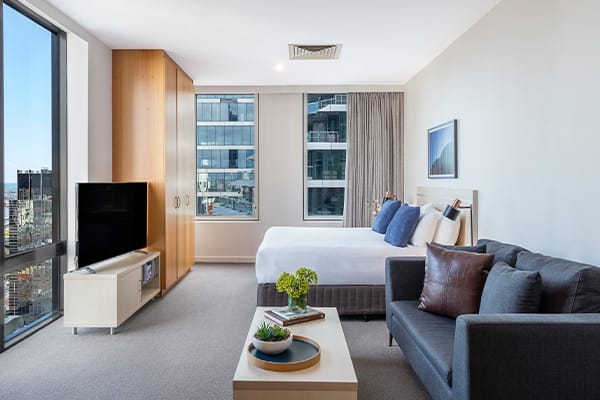 Oaks Melbourne on Market Hotel Studio Premium Living