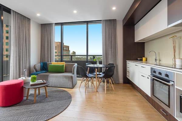 Oaks Melbourne Southbank Suites 2 Bedroom View