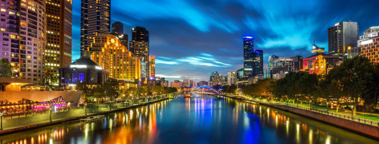 Melbourne City Skyline near Oaks Hotels and Resorts