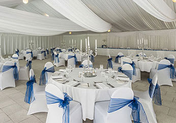 beautifully decorated marquee tent hired for wedding in hunter valley region