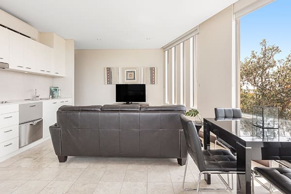 Oaks Santai Resort Casuarina 2 Bedroom Apartment Living Room