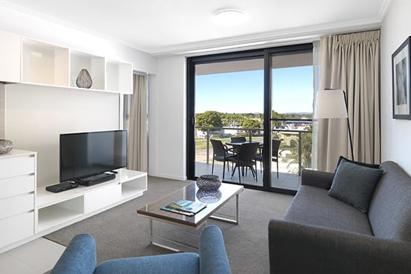 air conditioned apartment in Mackay with large balcony and new furniture at Oaks Carlyle hotel
