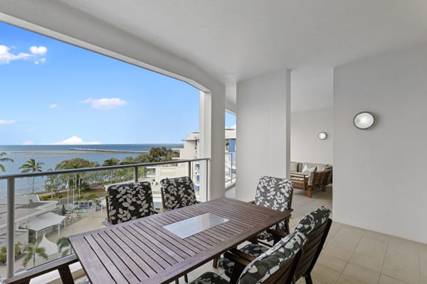 Oaks Hervey Bay Resort and Spa 3 Bedroom Penthouse Balcony