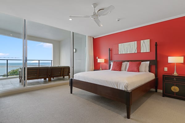 Oaks Hervey Bay Resort and Spa 3 Bedroom Penthouse Bedroom