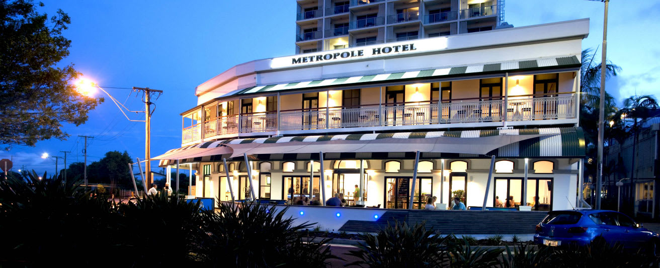Metropole hotel popular restaurant in Townsville, Queensland, Australia