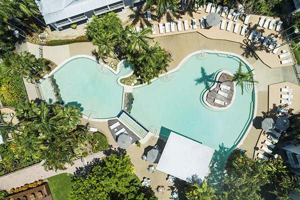 Oaks Port Douglas Resort Pool Aerial View