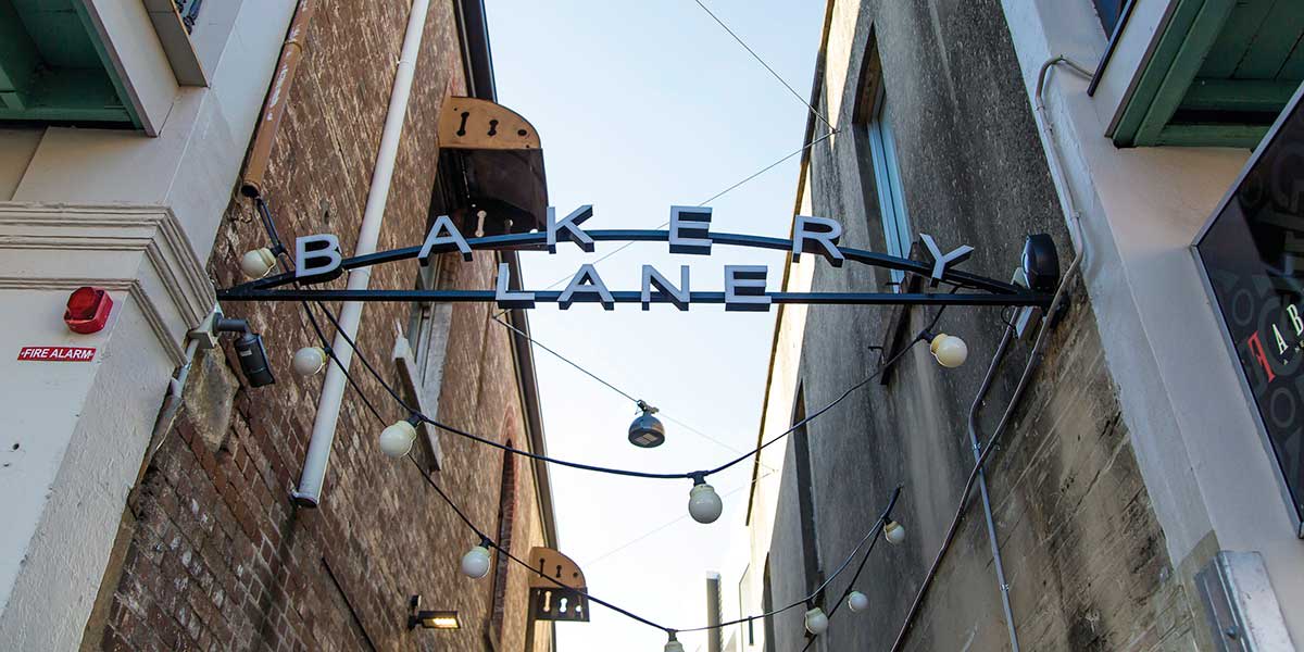 Brisbane's Bakery Lane, where good brunch and good coffee is located
