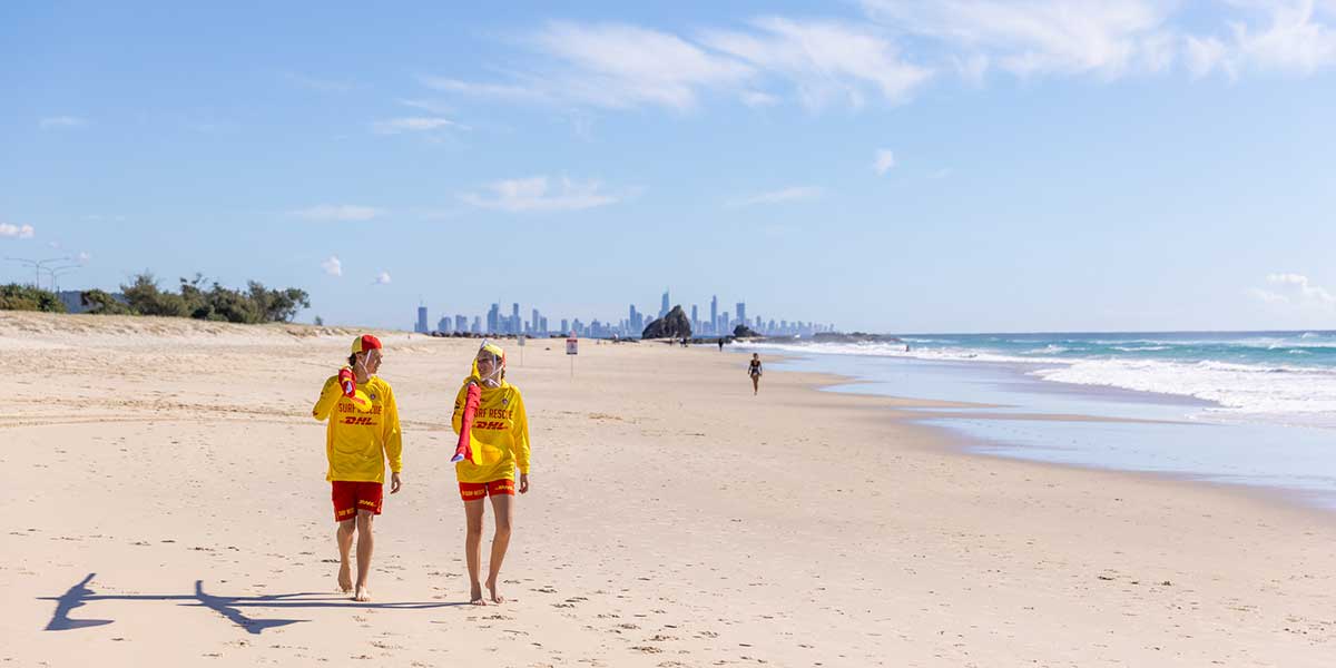 Gold Coast's beautiful beach with soft golden sands and world-class surf breaks
