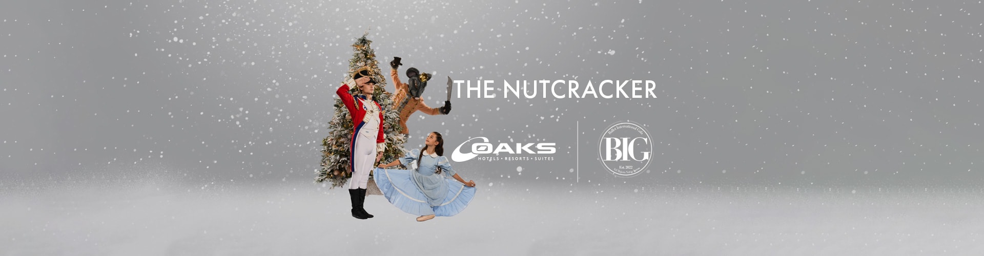 Balled International Gala Nutcracker Partner with Oaks Hotel Banner 