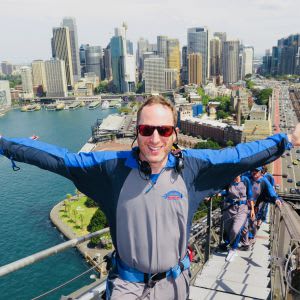 Photo of Robin Esrock doing Sydney Bridge Climb near Oaks Hotels