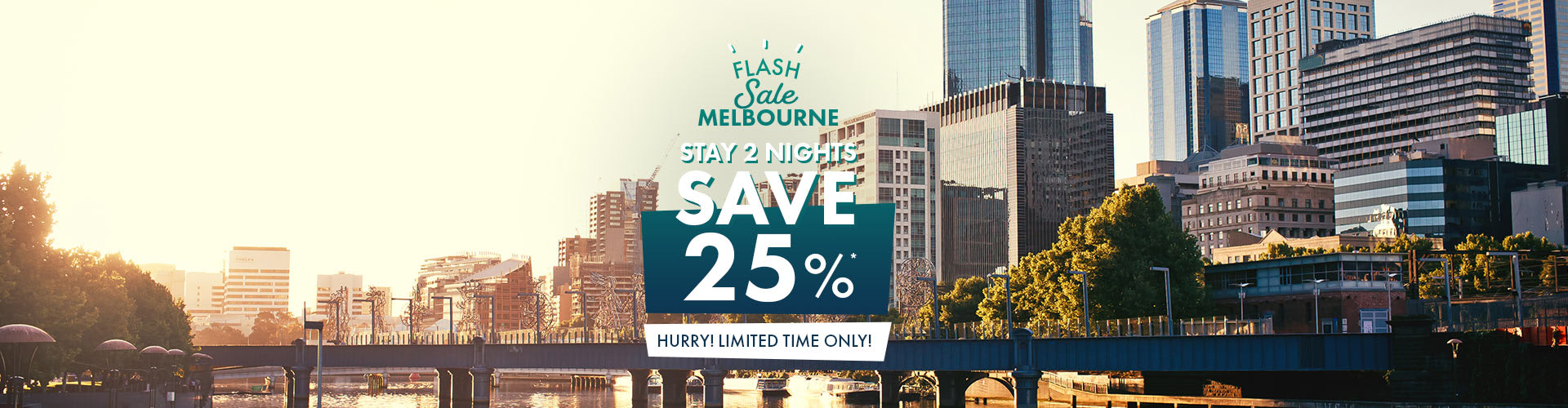 Melbourne Flash Sale Save 25% Off